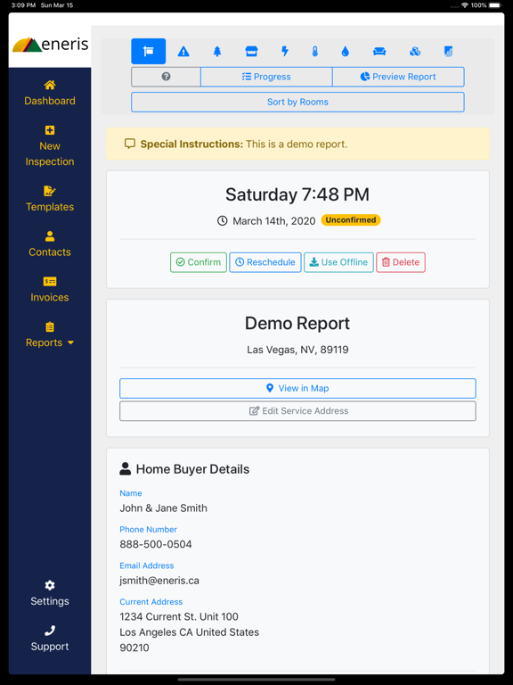 Eneris iPad screenshot 4 - Business app
