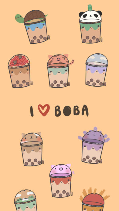 Screenshot #1 pour Kawaii Boba Stickers