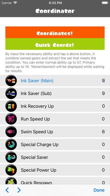 Gear DB for Splatoon 2