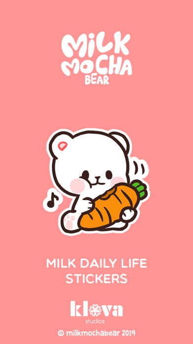 Screenshot #1 pour Milk Daily Life Stickers