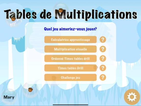 Screenshot #5 pour Tables de Multiplications