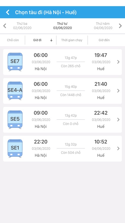 Vé tàu screenshot-3