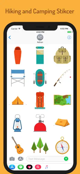 Game screenshot Hiking Camping Stickers mod apk