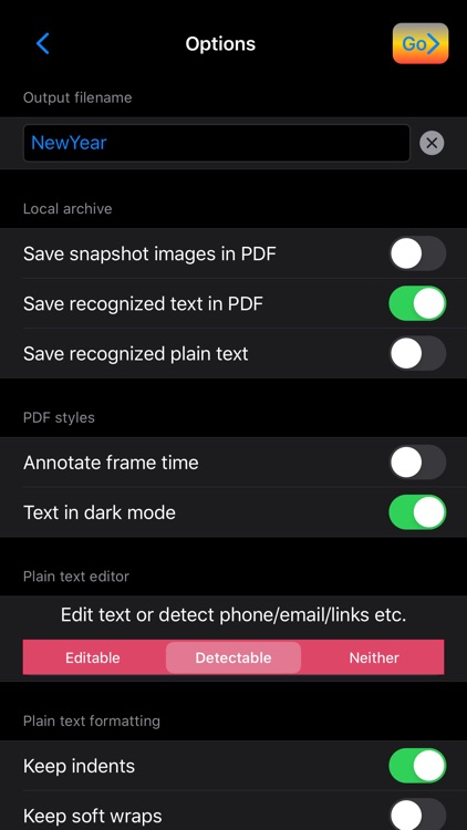 Video2Text OCR+