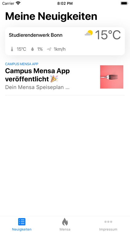 Campus Mensa App - Speiseplan screenshot-3