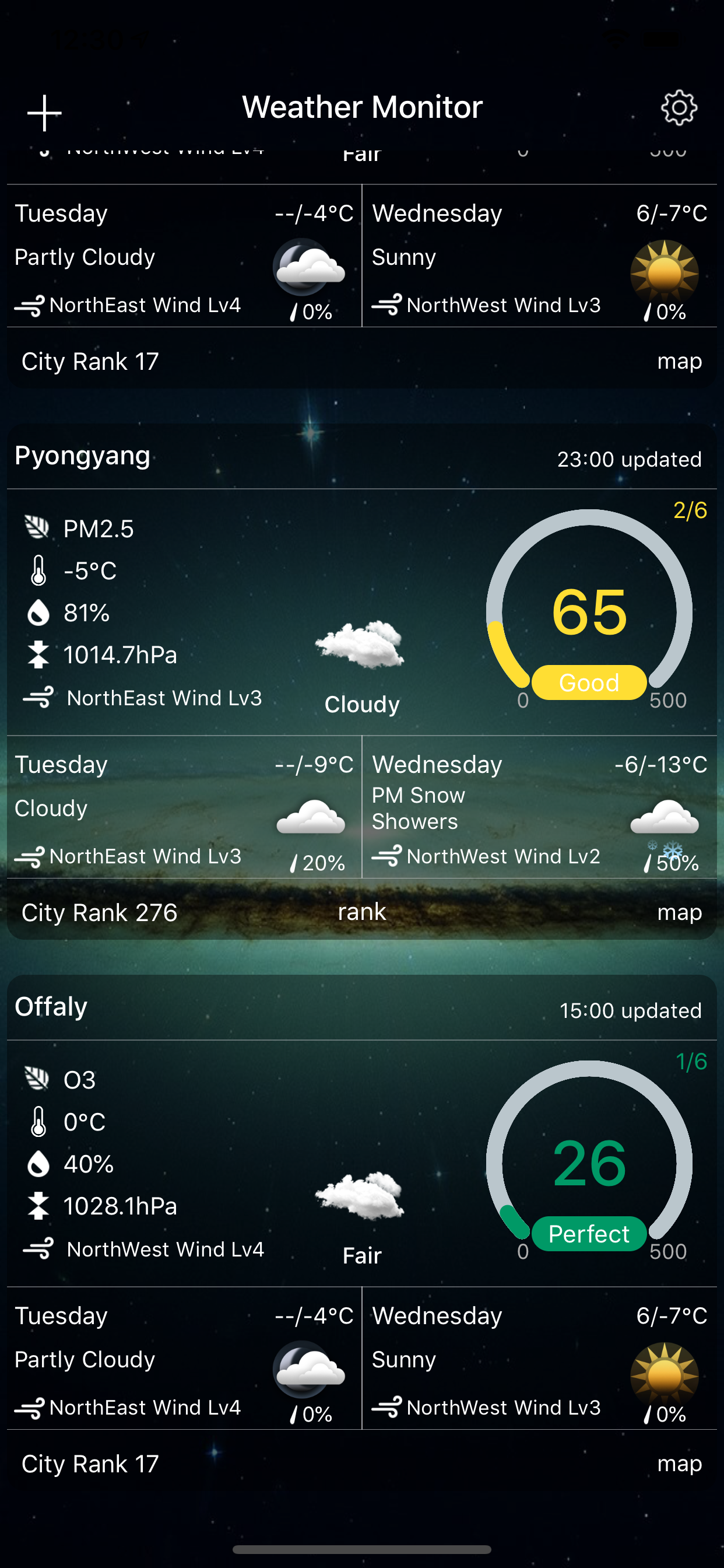 weather monitor-air quality