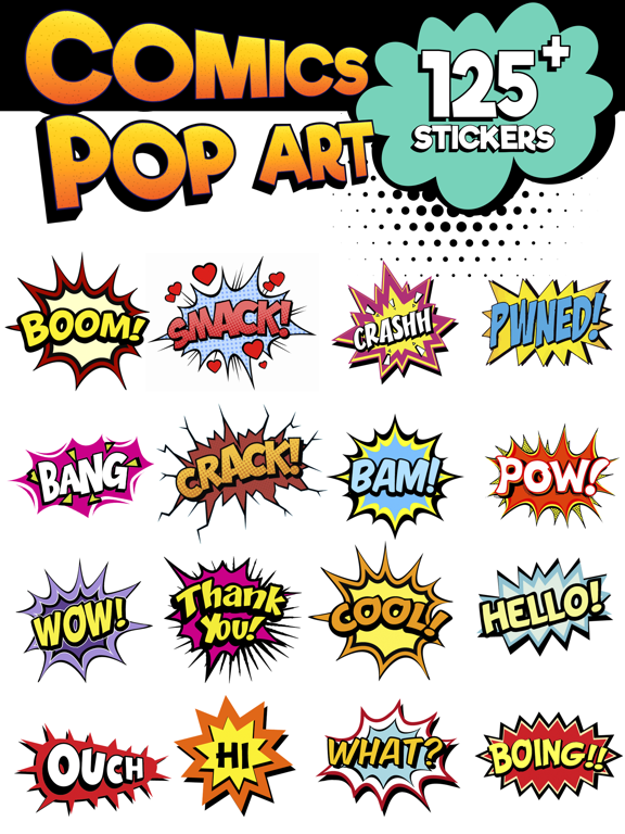 Screenshot #4 pour Comics Pop Art Sticker Effects