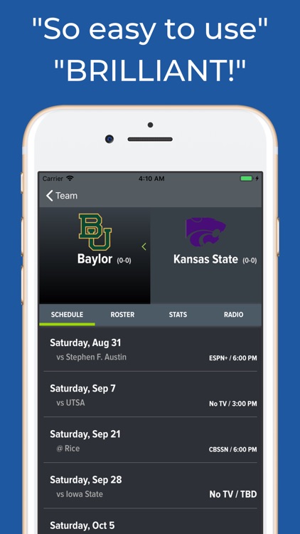 Kansas State Football Schedule screenshot-8