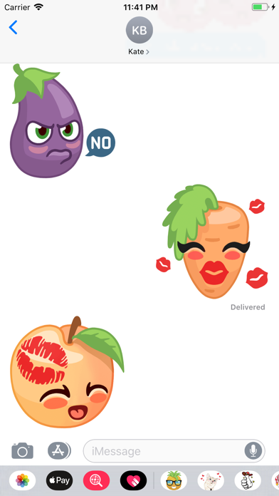 Fruit and Vegetables Stickers screenshot 4