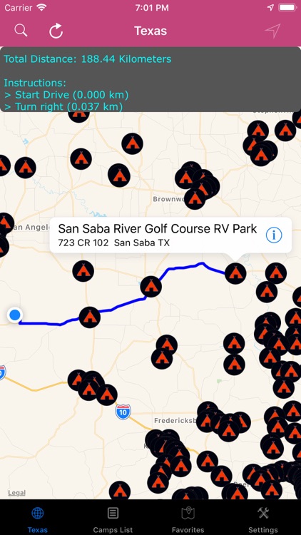 Texas – Campgrounds & RV Parks