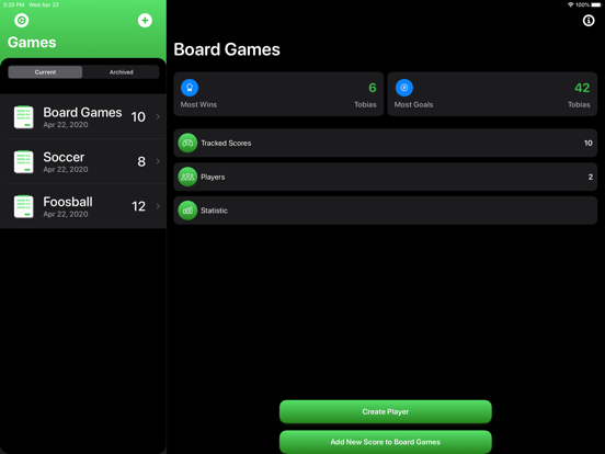 Screenshot #4 pour Score Tracking and Statistics