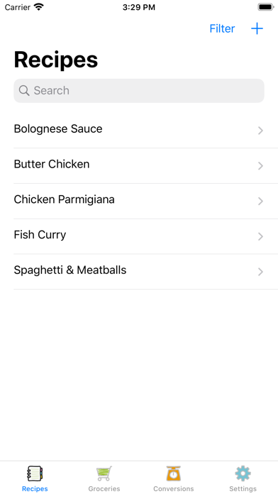 Screenshot #1 pour Cumin Recipe Organizer