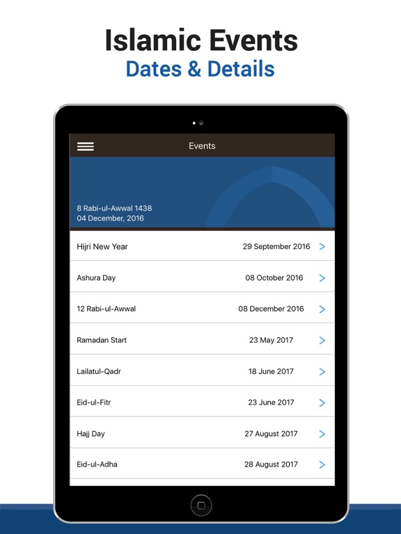 Screenshot #5 pour Islamic Calendar & Events
