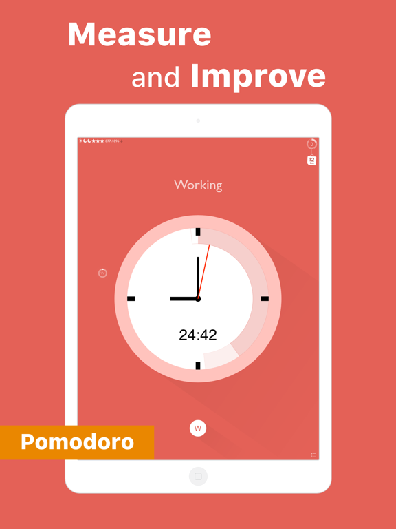 Flat Tomato (Time Management Tool Inspire By Pomodoro) screenshot