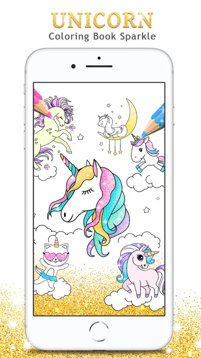 Unicorn Coloring Book Sparkle Screenshot