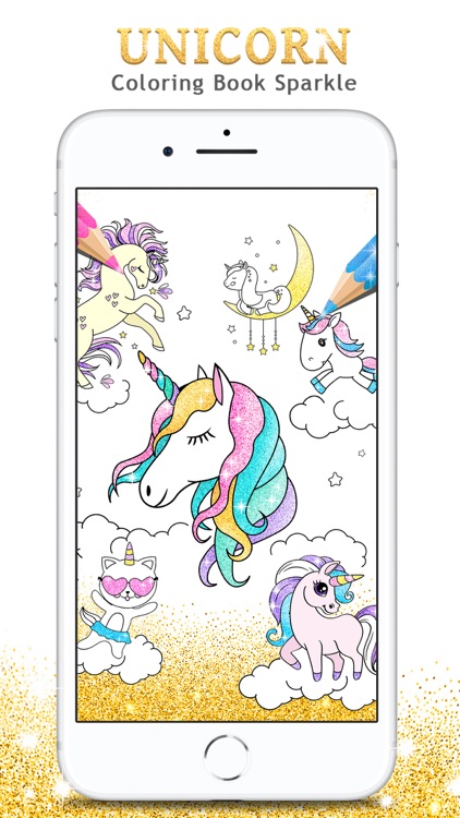 Unicorn Coloring Book Sparkle