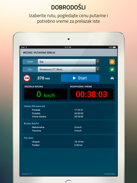 Screenshot #4 pour Brzine i putarine Srbije