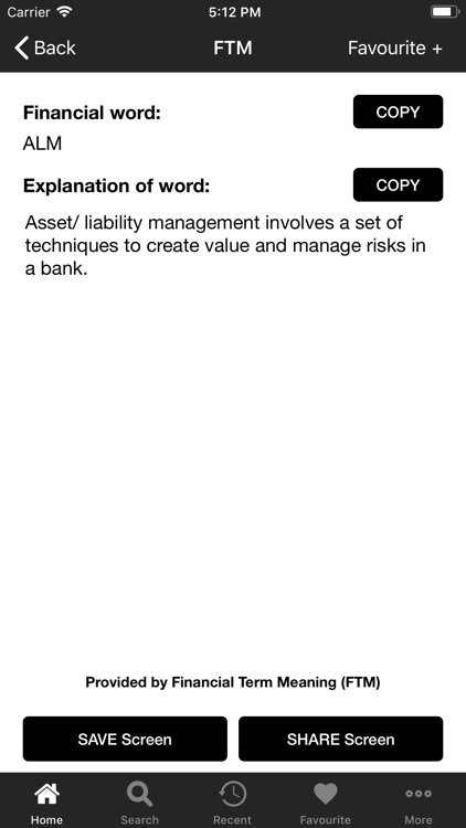 Financial Terms Meaning