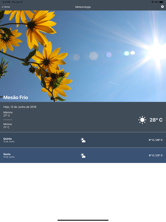 Mesão Frio App iPad screenshot