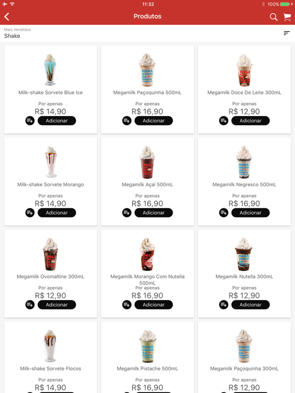 Delivery Sorvete Salada iPad screenshot 5 - Shopping app