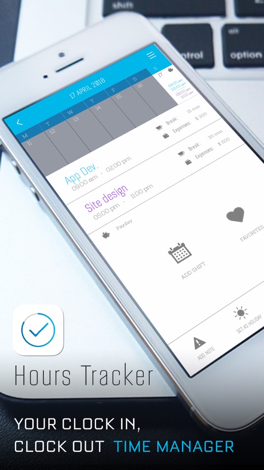 #1. Hours Tracker: Work Scheduling (iOS) 由: Toto Ventures Inc.