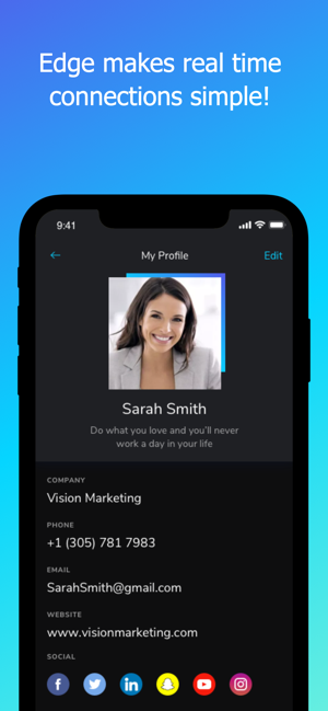 Edge - Digital Business Card(圖1)-速報App