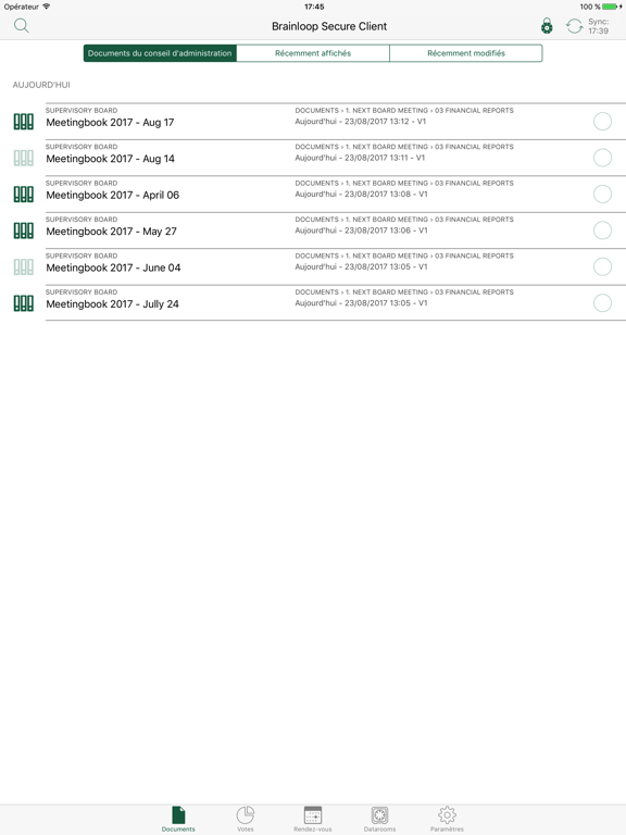 Screenshot #4 pour Brainloop Secure Client