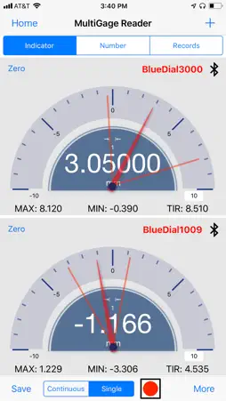 MultiGage Reader screenshot 2