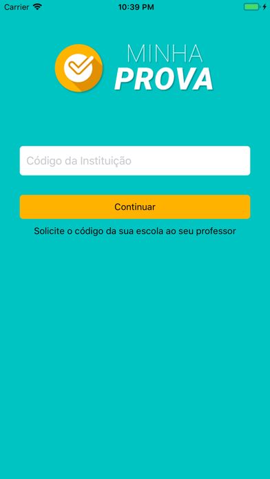 Screenshot #1 pour Minha Prova - Aluno