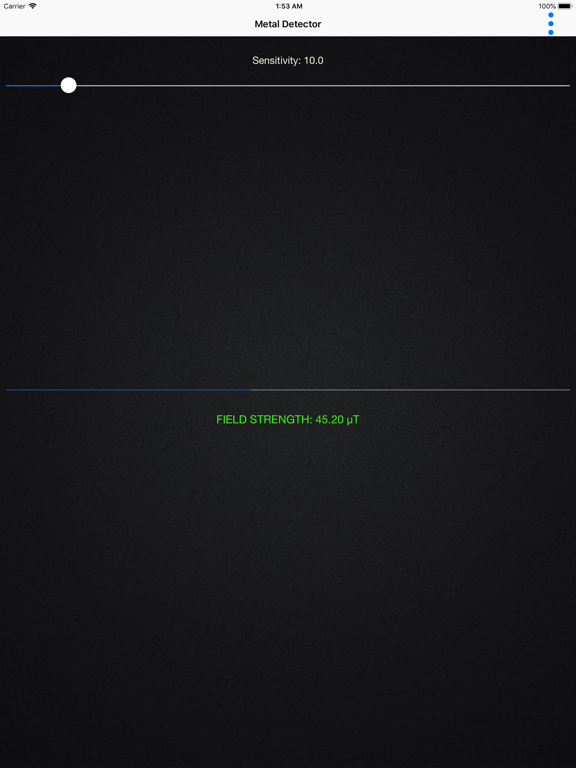 The Metal Detector iPad screenshot 1 - Utilities app