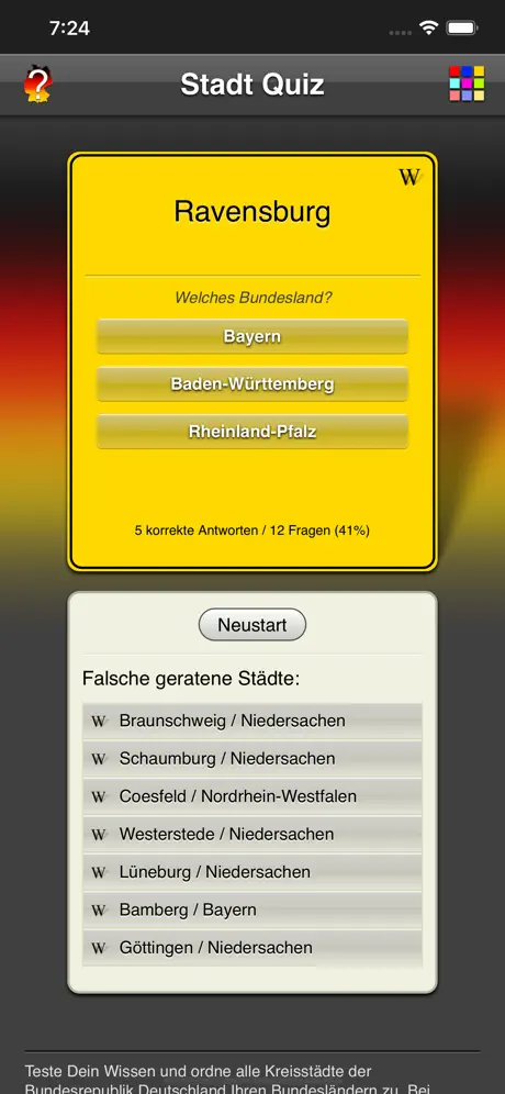 City Quiz Germany