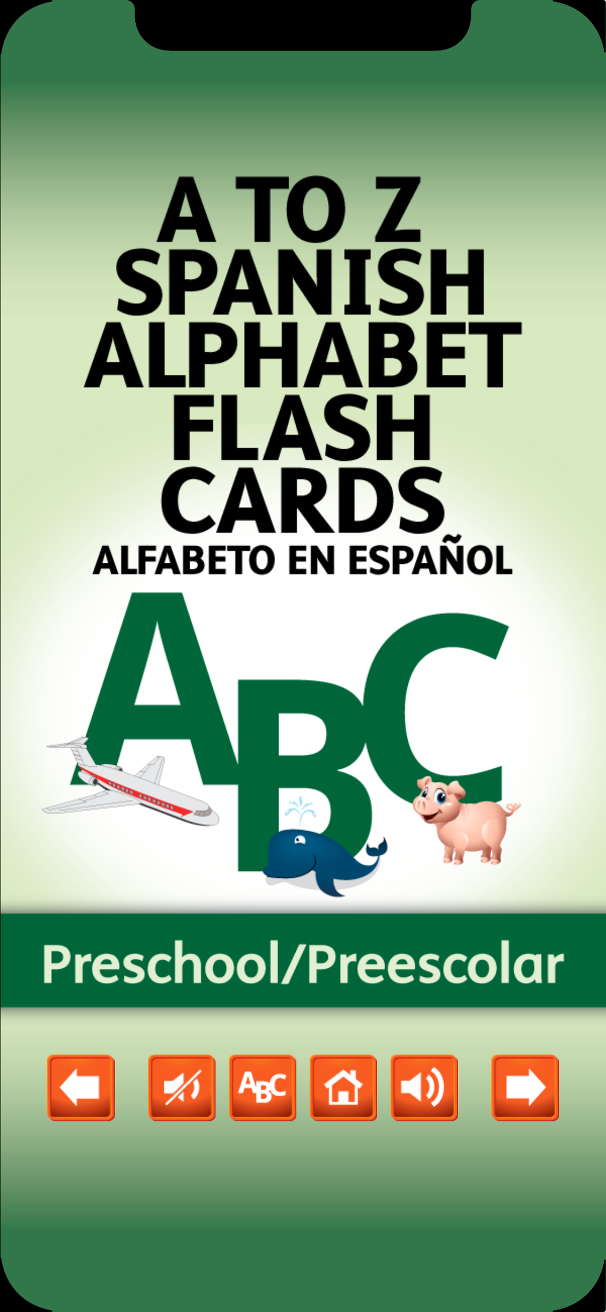 Spanish Letters Flash Cards screenshot 2