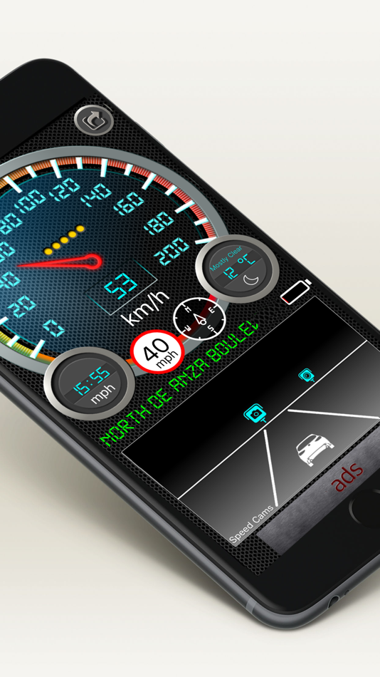 #5. Speedmeter + (iOS) 由: UniCom Technology