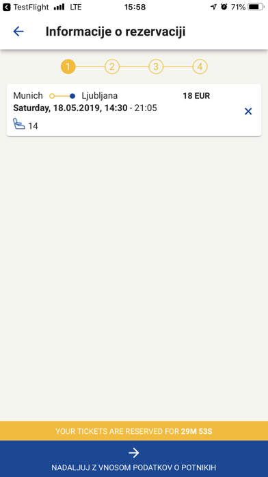 Nomago InterCity Screenshot