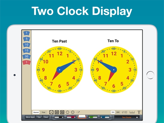 Clock Manipulative iPad screenshot 4 - Education app