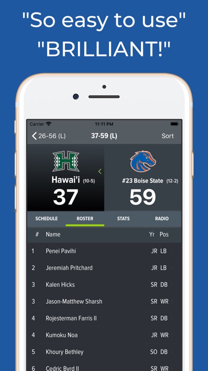 Hawaii Football Schedules