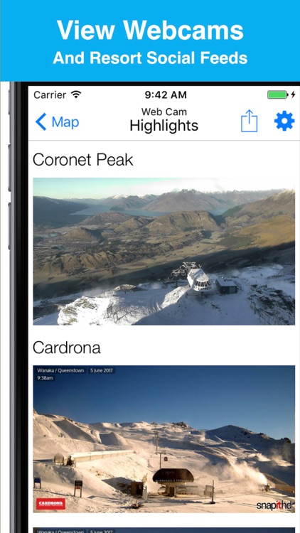 New Zealand Snow Map & Webcams