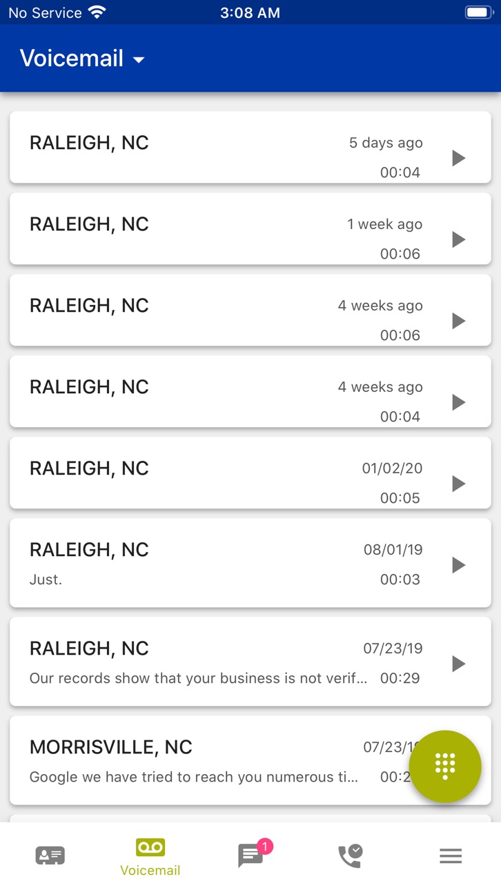iPhone screenshot