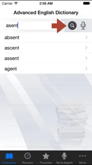 advanced english dictionary++ iphone screenshot 3