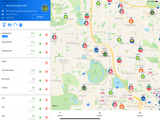 ‎Fuel Map Australia Screenshot