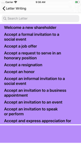 English Letter Writing Tips screenshot