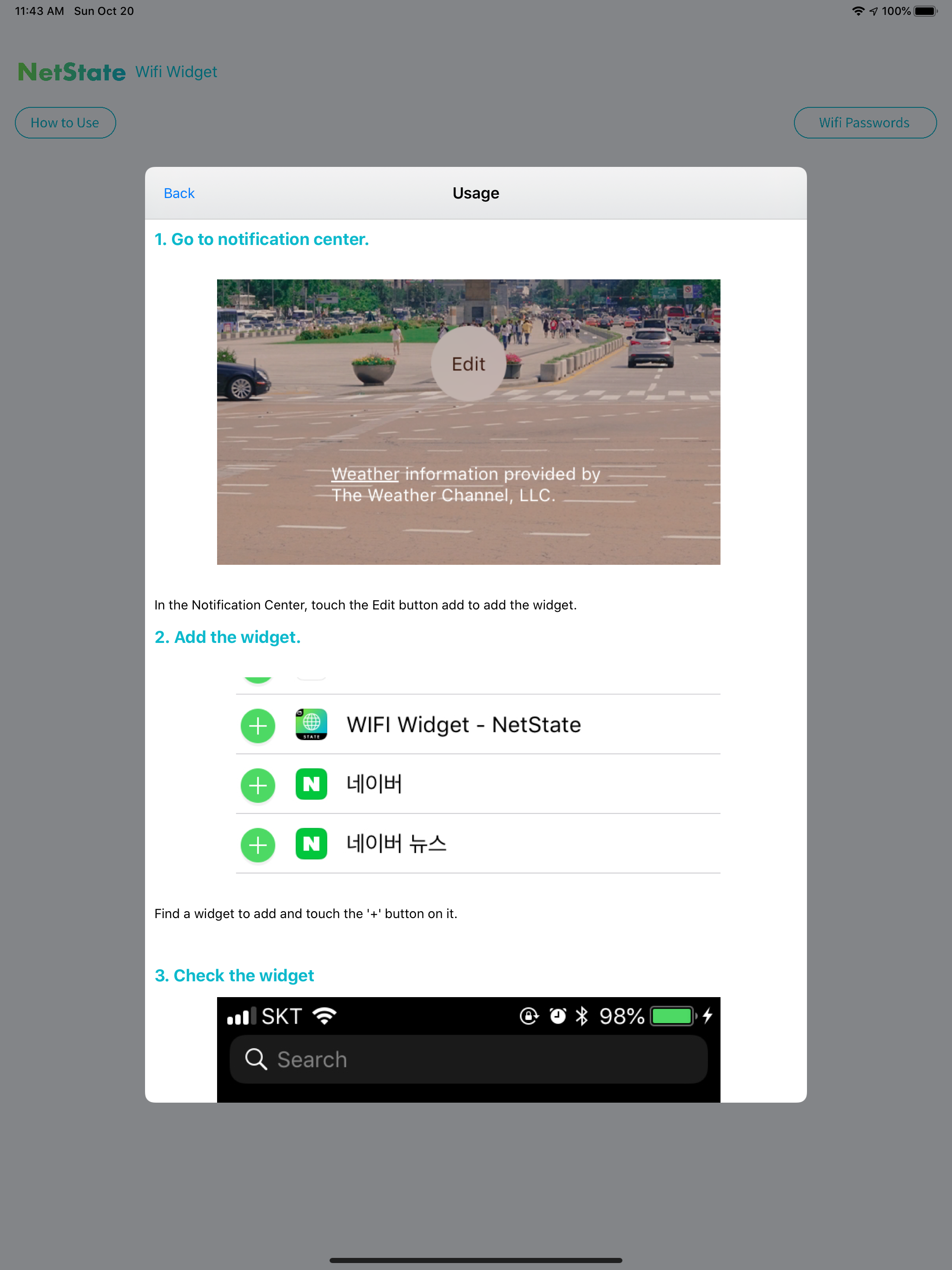 WIFI Widget - NetState