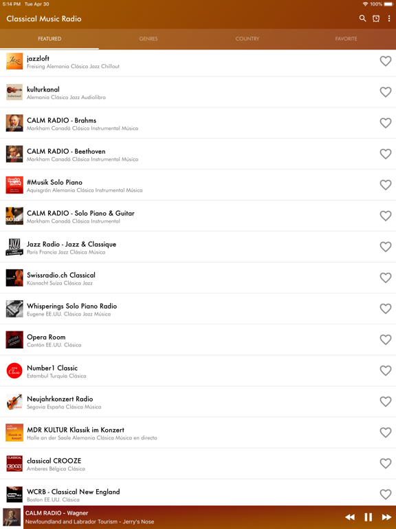 Screenshot #4 pour Classical Music Radio app