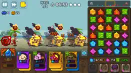 puzzle defense: match 3 battle iphone screenshot 3