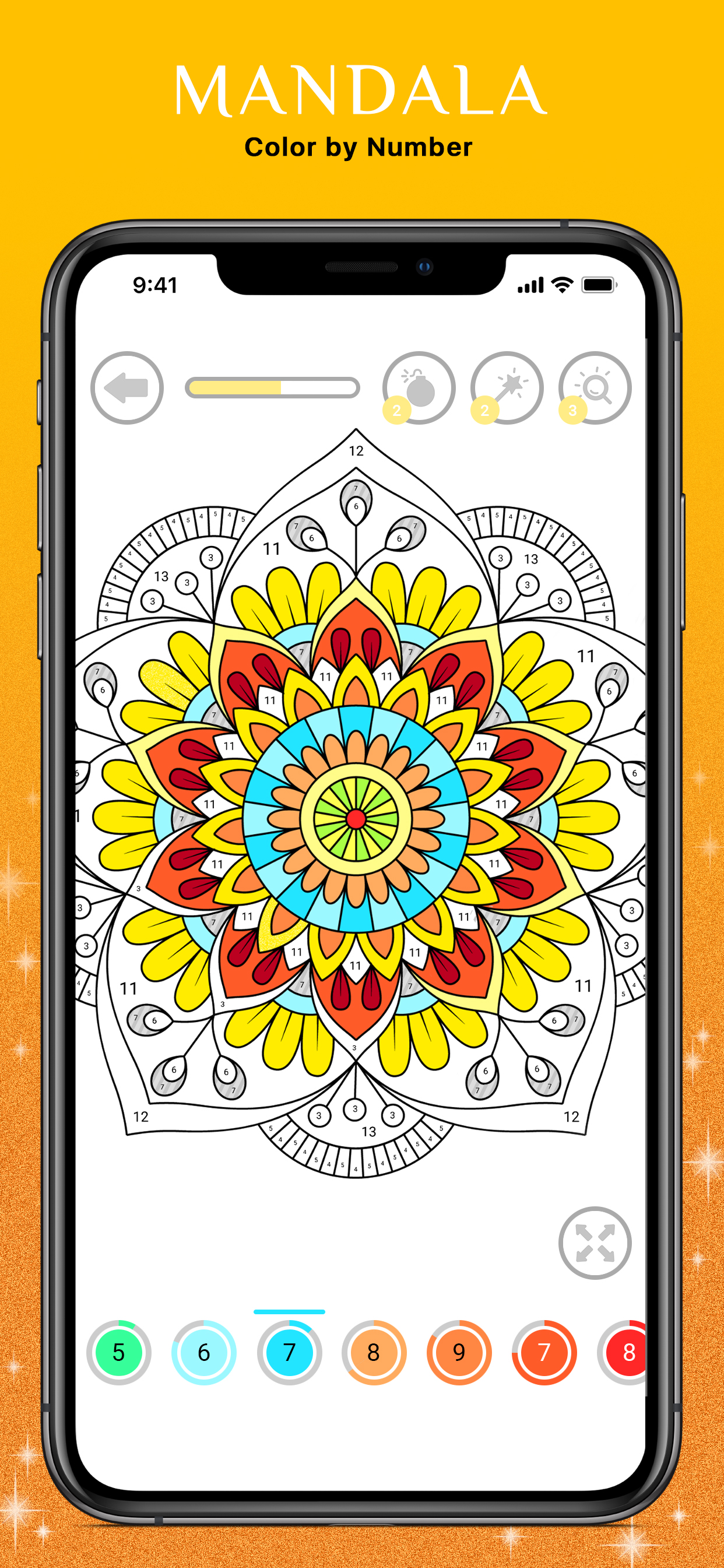 Mandala Color by Number