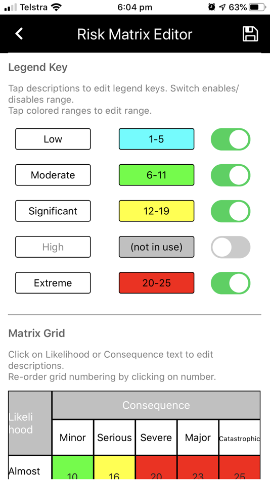 #3. Risk Matrix Tool (iOS) 由: Job Safety OnTheGo Pty Ltd