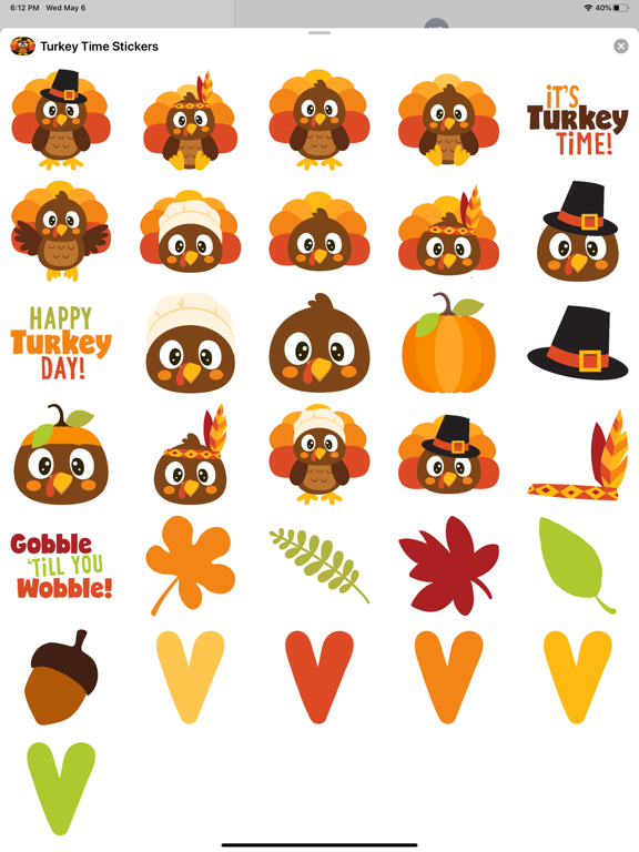 Screenshot #4 pour Turkey Time Stickers