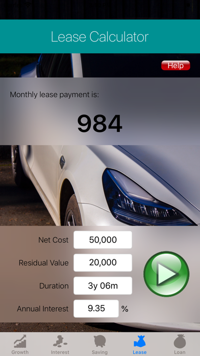 FinCal Screenshot