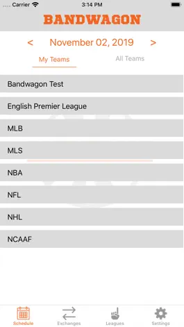 Game screenshot Bandwagon Fantasy Sports apk