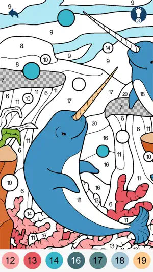 Color by Number - Animals screenshot 1